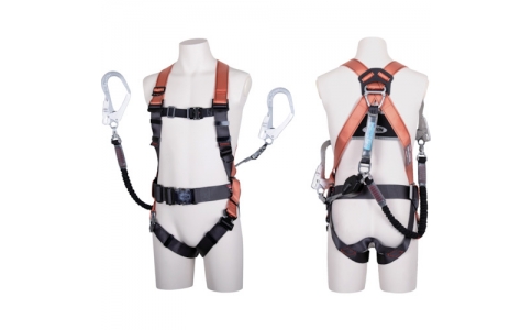 藤井電工（株）  TH502-CRNV93SVOT-OR-BKM-2R23BX  ツヨロン　コアハーネス　ツインコルトリトラ　オレンジ　Ｍサイズ