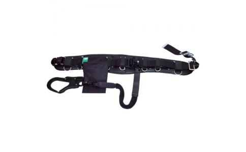 藤井電工（株）  LSA-90C-BLK-BP  ツヨロン　ＬＳＡ安全帯　黒色　φ１１クロスロープ付