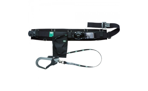 （株）基陽  HJA01L-K  ＫＨ　補助帯付　アリールロック式　タフアルミ　自在環　アロッキー　安全帯　黒