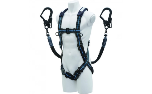 （株）基陽  XVGBLTPGK  ＫＨ　ストレッチハーネスセット　ＸＶ型　黒／青ライン　Ｗ１ＴＰＧＫ－１７