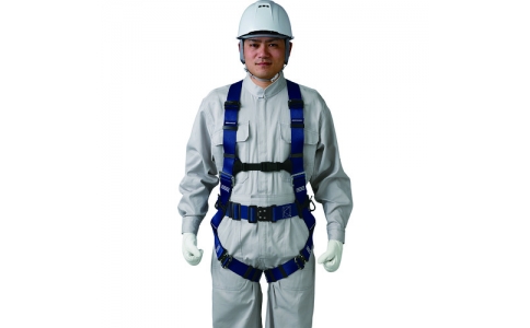 （株）基陽  FHPNBL-L  ＫＨ　ハーネスＨ型ワンタッチ式黒／青ラインＬ寸