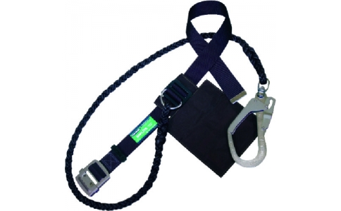 藤井電工（株）  LSA-99KLCB16-BLK-L-BP  ツヨロン　黒一番シリーズ　ＬＳＡ安全帯　黒色　Ｌ寸　φ１６クロスロープ付