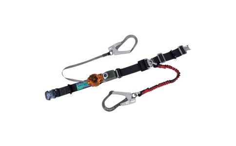 藤井電工（株）  TRL-2-OT93-NVRE-BLK-OR-S-BP  ツヨロン　なでしこツイン安全帯　ＯＴ式　２ＷＡＹリトラ・ノビロン　黒色　Ｓ寸