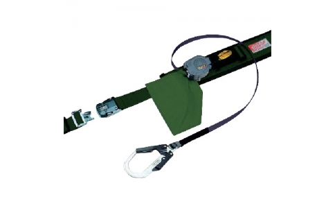 サンコー（株）  4510620024301  タイタン　巻取式安全帯　ワンタッチ式バックル・補助ベルト付き　緑