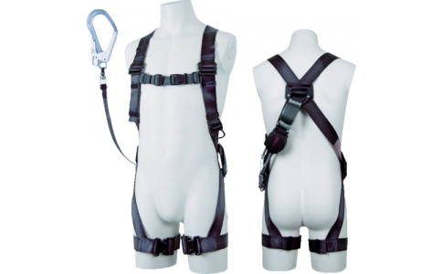 藤井電工（株）  R-504-OH-BX  ツヨロン　フルハーネス安全帯　黒影ワン・ハンド