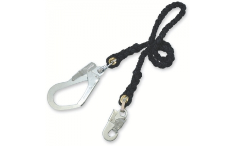 藤井電工（株）  T-16BK-3-BP  ツヨロン　黒一番　１本つり専用ランヤード　クロスロープφ１６×１７００　ブラック