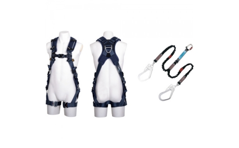 藤井電工（株）  TH520H2NV93SVOTBLLMGBX  ツヨロン　ＺＥＲＯ－Ｇハーネス　Ｌサイズ　ＭＧ　ノビロン２本式ランヤード付