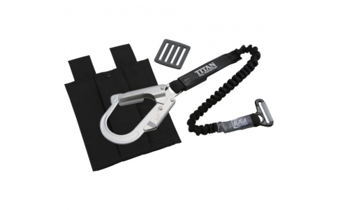 サンコー（株）  LYD-50HLD-24APH-EXBL-1.2-BL  タイタン　ＥＸＪ胴ベルト用サブランヤード　ブラック