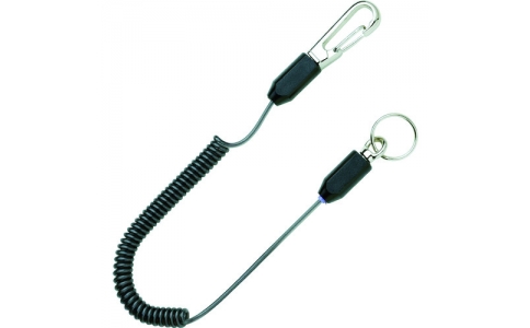 トップ工業（株）  SFC-125BKH  ＴＯＰ　スリムセーフティコード　ステンレスワイヤー　ブラック　シール付