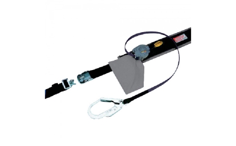 サンコー（株）  4510620031989  タイタン　巻取式安全帯　ワンタッチ式バックル・補助ベルト付き　黒