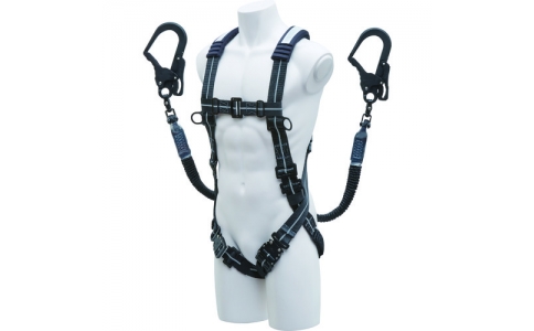 （株）基陽  XVGSLTPGK  ＫＨ　ストレッチハーネスセット　ＸＶ型　黒／反射シルバーライン　Ｗ１ＴＰＧＫ－１７