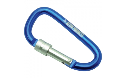 （株）ワールドツール  2032000004236  アストロプロダクツ　Ｄ型カラビナ環付き　Ｌ　ブルー