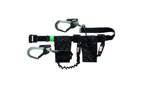 （株）基陽  WJAWO-K  ＫＨ　二丁掛ジャバラ安全帯Ｔ自在ＯＳ－黒