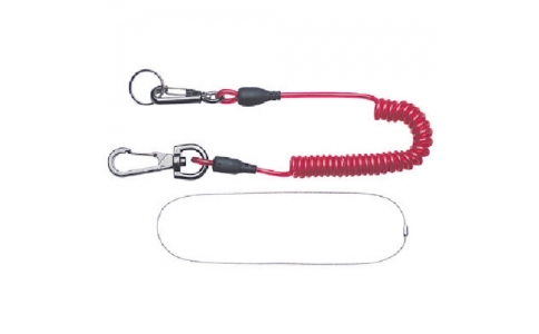 トップ工業（株）  4975180943163  ＴＯＰ　セーフティコード（ステンワイヤー入り・工具接続ワイヤー付）　レッド