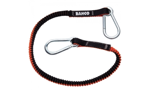 スナップオン・ツールズ（株）  3875-LY1  バーコ　安全ロープ　カラビナランヤード　自然長８００ｍｍ　最大長さ１２００ｍｍ