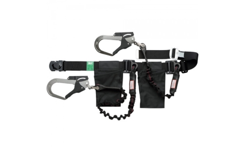 藤井電工（株）  AT-991C-N-BP  ツヨロン　２本式安全帯用副ランヤード　クロスロープ付