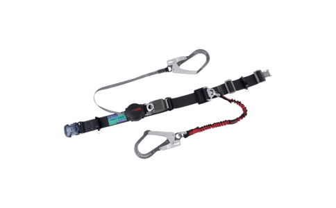 藤井電工（株）  TRL-593-SL1-L-BP  ツヨロン　２ＷＡＹリトラ安全帯　銀色　Ｌ寸　軽量型