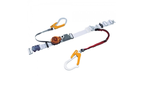 藤井電工（株）  TRL-2-OT93OC-NVRE-R-OR-SS-BP  ツヨロン　なでしこツインランヤード安全帯　赤色　２ウェイ・ノビロン　ＳＳ型