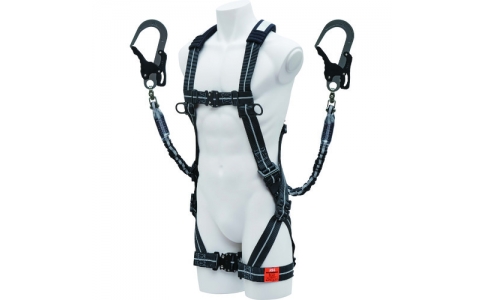 （株）基陽  XPNSMJPWS2  ＫＨ　ハーネスＸ型＋２丁掛けランヤード　セット