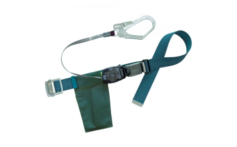 藤井電工（株）  RN590BG-BP  ツヨロン　リトラ安全帯　青緑色