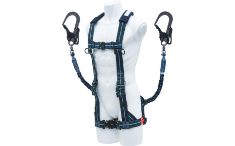 （株）基陽  HPNBMJPWB2  ＫＨ　ハーネスＨ型＋２丁掛けランヤード　セット