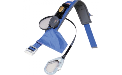 サンコー（株）  4510620031934  タイタン　巻取式安全帯　補助ベルト付き　青