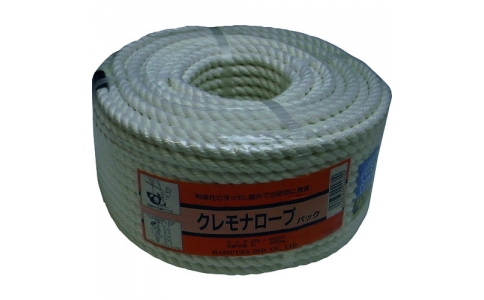 まつうら工業（株）  KMS-R950P  まつうら　クレモナＳロープ（３打ち）　９ｍｍΦ×５０ｍ　丸巻パック