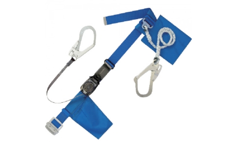 藤井電工（株）  RL-2-593S-BL4-L-BP  ツヨロン　ランヤード２本式安全帯　青色　Ｌ寸　軽量型