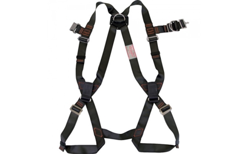 藤井電工（株）  R-561OT2-D-PT-BX  ツヨロン　フルハーネス安全帯　ブラック　腿バックル：パススルー