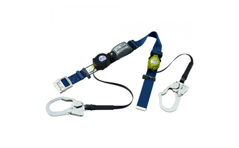 サンコー（株）  SLN505-RW-NB  タイタン　ＳＬＮ５０５＋ＲＩＣＯＲＯ－Ｎ補助ロープ　ロック装置付巻取器式胴ベルト　ネイビー