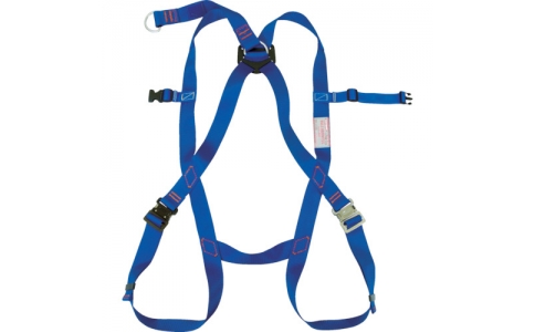 藤井電工（株）  R-510-N-OT2-BX  ツヨロン　フルハーネス安全帯　ブルー　腿バックル：ワンタッチ