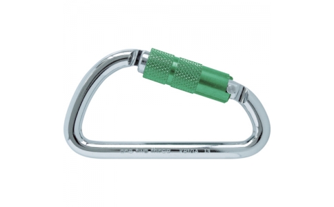 （株）伊藤製作所  KB10AM  １２３　カラビナ　オートロック　鉄変Ｄ型　アルミ環