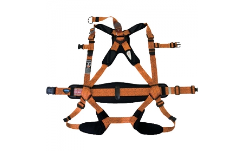 藤井電工（株）  R-503-S-PT-SY-L-BX  ツヨロン　フルハーネス安全帯『彩』　朱色　Ｌ寸