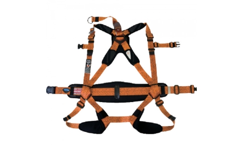 藤井電工（株）  R-503-S-PT-SY-LL-BX  ツヨロン　フルハーネス安全帯『彩』　朱色　ＬＬ寸