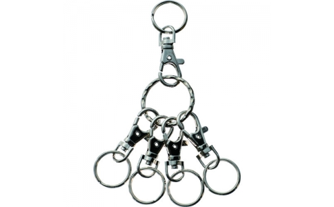 トラスコ中山（株）  TKHR-SV  ＴＲＵＳＣＯ　キーホルダー　リング　シルバー