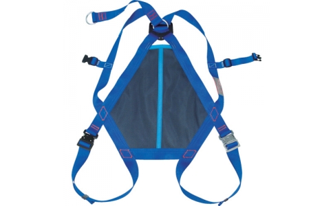 藤井電工（株）  R-510-N-BX  ツヨロン　フルハーネス安全帯　ブルー　腿バックル：パススルー