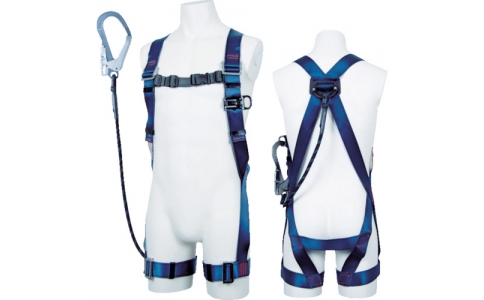 藤井電工（株）  R-514-GB-BX  ツヨロン　フルハーネス安全帯　青影Ｇブレード