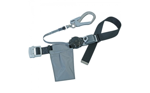 藤井電工（株）  TRL-90ALSV-BLK-BK-BP  ツヨロン　２ＷＡＹリトライト安全帯　ブラック　アルミ鍛造フック付