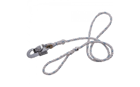 藤井電工（株）  AW50N-HD  ツヨロン　２本式安全帯用副ランヤード　軽量型　φ１１クロスロープ付　深緑色