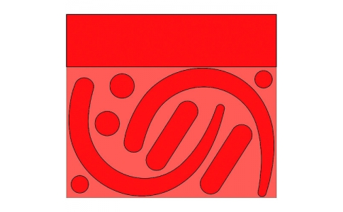 ユニット（株）  335-31R  ユニット　フックステッカー　（蛍光　赤）