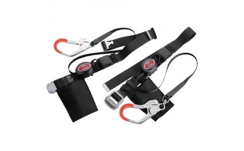 （株）トーヨーセフティー  NO.OT-205  トーヨーセフティ　安全帯　２ｗａｙローラップ軽量巻取り式　黒