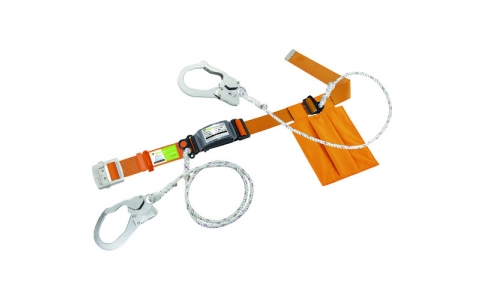 サンコー（株）  KLN-W-YL  タイタン　カルラック　ロープ＋補助ロープ式　イエロー　（墜落制止用器具）