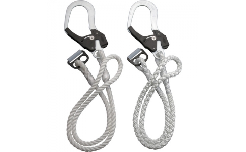 （株）トーヨーセフティー  NO.GHD-5DX  トーヨーセフティ　取替え用ランヤード　Ｗ環フック付き