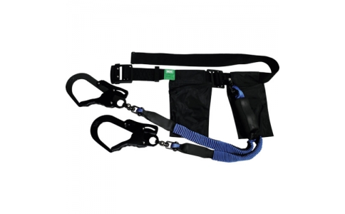 （株）基陽  YJRGB-K  ＫＨ　ツイン駕王安全帯剣Ａ＋ＪＨ　黒青－黒