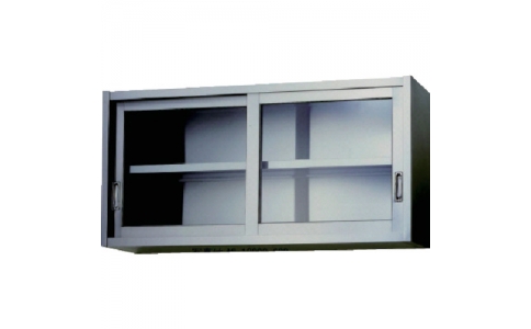 （株）東製作所  AS-750G-450  アズマ　ステンレス吊戸棚（ガラス戸）　７５０×３５０×４５０