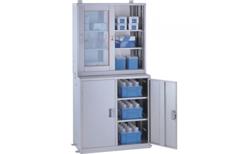 （株）テラオカ  10-1305-50  テラオカ　ステンレス薬品庫ＳМ型（下段）