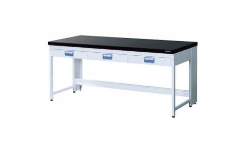 三進金属工業（株）  E2B2I3AX1  ＳＡＮＳＨＩＮ　スチール実験台エコプラッテ２　サイド実験台　吊り引出しタイプ　Ｗ９００ｘＤ９００