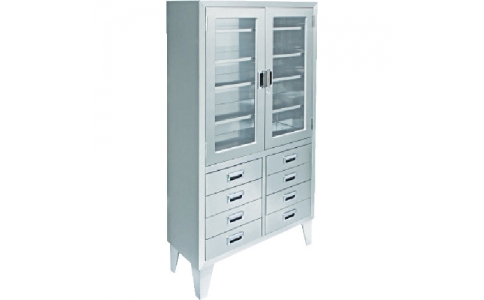 米澤器械工業（株）  NA-900-G8  米沢　ステンレス保管庫両開きタイプ　Ｗ９００ＸＤ３６０ＸＨ１７００