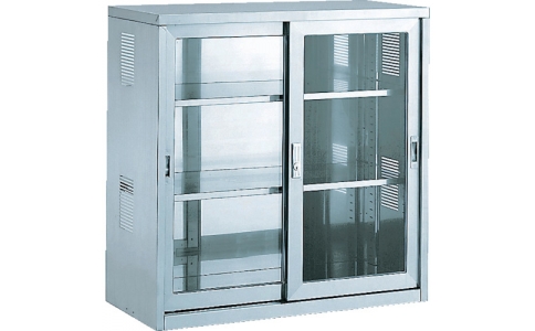 米澤器械工業（株）  YK-100  米沢　引違いステンレス保管庫