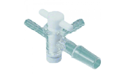 東京硝子器械（株）  330-13-84-76  ＴＧＫ　透明共通吸引栓三方テフロン　２４／４０